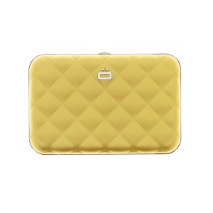 Portfel Aluminiowy Ogon Designs Quilted Button Gold - Gold