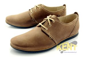KENT 209 BRĄZOWE- Męskie wygodne buty ze skóry