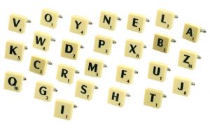 Spinki do mankietów Scrabble Litery